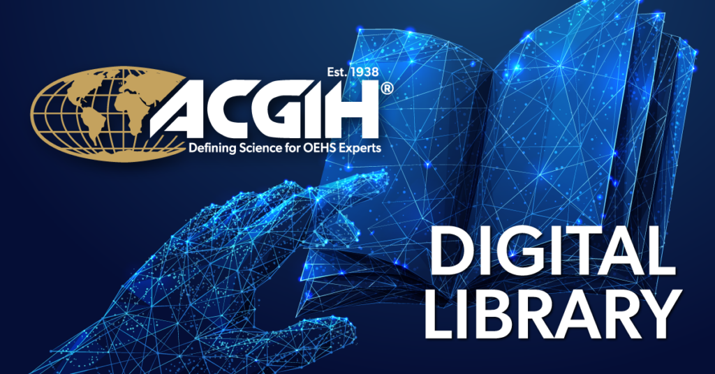 ACGIH Digital Library ACGIH